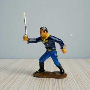 Vintage Union Toy Soldier Figurine - Possibly Marx Union Soldier Reissue?